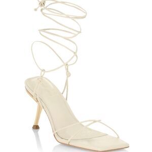 Cult Gaia Sanam Leather Lace-Up Sandals size 39.5
